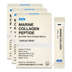 세비톨 멀티 퍼펙트 저분자 피쉬 콜라겐 펩타이드, 30포, 3.3g, 3개