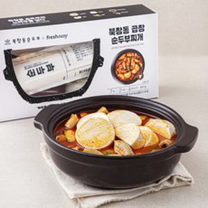 프레시지 북창동 곱창 순두부찌개, 833g, 1개