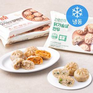 아임닭 닭가슴살 만두 180g x 2개 + 김치만두 180g x 2개 + 숯불갈비맛 만두 180g x 2개 세트 (냉동), 1세트