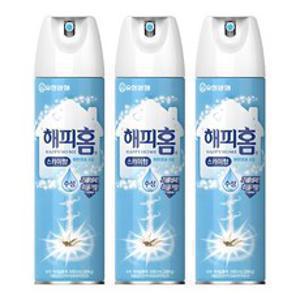 해피홈 에어로솔 수성 모기퇴치제 스카이향, 500ml, 3개