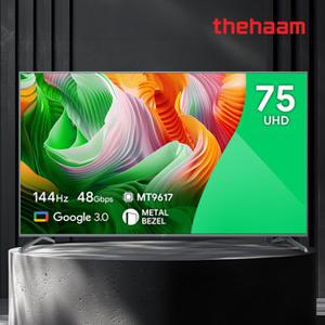 24년형 4K UHD TV 더함 75인치(190cm) 치크 UA751UHD 구글 안드로이드  스마트 TV