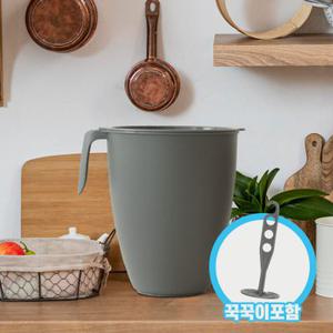 얼쓰 완벽밀폐 음식물쓰레기통 5L + 꾹꾹이