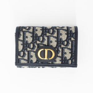 디올 DIOR 오블리크 30 몽테인 글리신 카드 지갑 네이비 S2300UTZQ M928