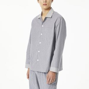 남녀공용 코튼 파자마 셔츠(LIGHT NAVY / LIGHT BROWN / LIGHT GREY)