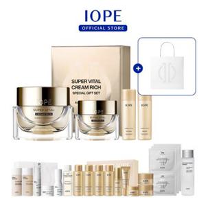 [내일도착/단독]아이오페 슈퍼바이탈 크림 리치 50ml +25ml 기획(여행용 19종 증정)