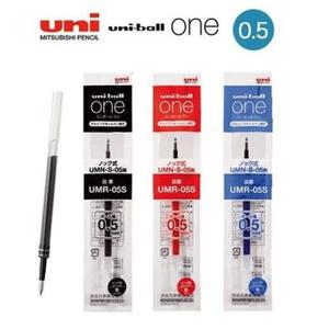 유니 0.5mm 중성펜 유니볼 ONE 리필심 1개 (WEC6AB2)