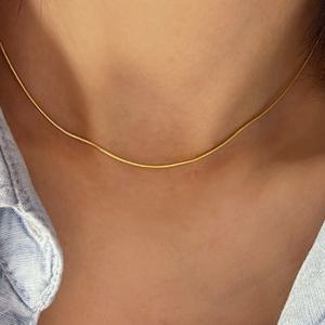 [나의 해피앤드 소이현 착용]PRN204 [SILVER925] THIN ROUND NECKLACE