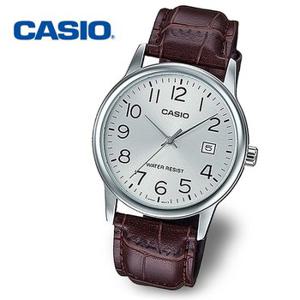 [정품] CASIO 카시오 MTP-V002L-7B2 남성 가죽 수능 손목시계