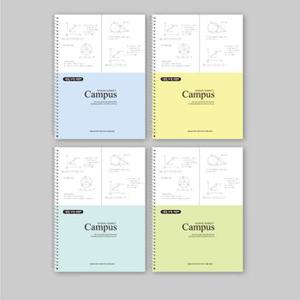 [꿈드림22] Campus 캠퍼스노트 2분할연습장  수학연습장 수학노트 반반노트 1/2노트 4color 3.0