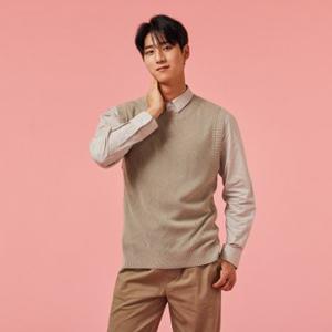 *정상가 39,900원*남 메리노울 블렌디드 니트 베스트_BEIGE