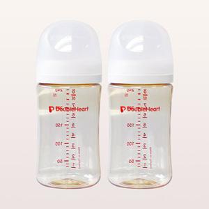 더블하트 모유실감 3세대 PPSU 제뉴인화이트 240ml 트윈팩