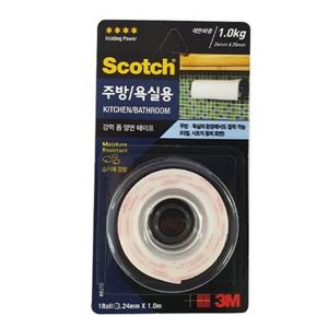 3M 스카치 KB210 강력 주방 욕실용 양면테이프 24mm1m (WEE633A)