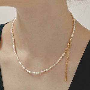 [Hei][우즈(조승연), 강혜원, 우주소녀 루다&설아, 송강 착용] essential oval pearl necklace