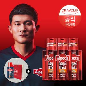 알페신 더블이펙트 카페인 샴푸 (지성용)  200ml x3