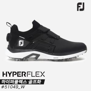 [아쿠쉬네트코리아]2023 풋조이 하이퍼플렉스(HYPERFLEX) 보아 골프화[51049/W/블랙+그레이+화이