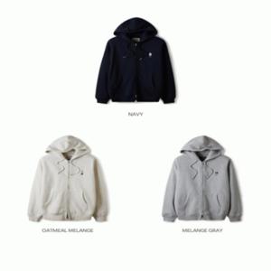 후아유 공용 스티브 기모 후드 집업 / Steve Hood Zip-up(Brushed)_A WHMZE4T21U