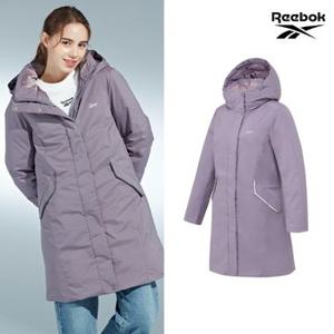 [REEBOK] NEW 리복 6LAYER 후드 여성 롱패딩 라일락 B