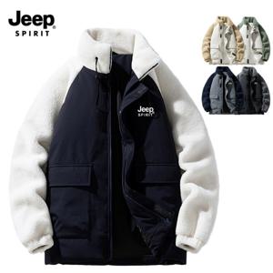 지프 JEEP SPIRIT 남녀공용 뽀글이 패딩 빅사이즈 패딩 점퍼 JP8827