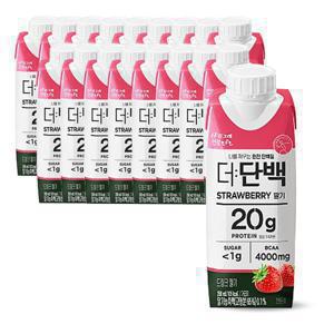 빙그레 더단백 드링크 딸기 250ml x18개/ 단백질 음료