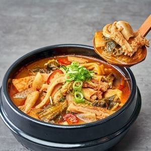 맛집 소내장탕 750g 4팩 대용량 곱창깐양 얼큰한 국물 간편식 2세트 구매시 돌돌이당면 2인 증정