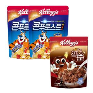 콘푸로스트 600g 2개+첵스초코 570g