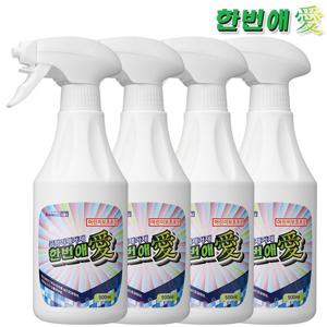 한번애 곰팡이제거제 500ml (4통) 벽지 벽 베란다 화장실 세탁실 창틀 곰팡이제거