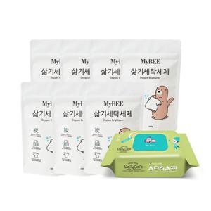 마이비 삶기세탁세제 리필(400g) 7팩+물티슈 100매 세제 삶기세제 외 모음전