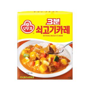 오뚜기 3분 쇠고기 카레 200g x24개 /무료배송