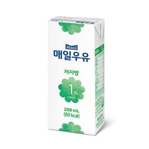 매일유업 매일우유 저지방1% 200ml 48팩