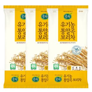 샘표 순작 유기농통알곡보리차 1kg 3개