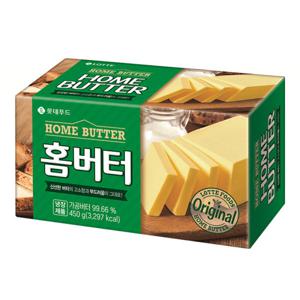 롯데 홈버터 450g 무염버터 일회용버터 크림치즈 식빵