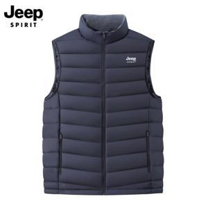 (최종3.9만)지프 JEEP SPIRIT 화이트 덕다운 남성 패딩조끼