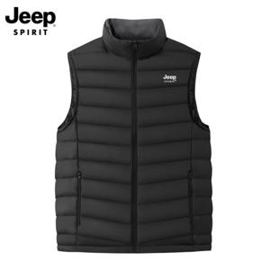 지프 JEEP SPIRIT 화이트 덕다운 남성 패딩조끼