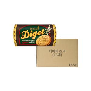 오리온 다이제 초코 롤 225g 16개 통밀과자 (1BOX)