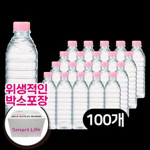 우리집생수 크리스탈 생수 무라벨 500ml x 100병(5팩) 가정배송 사무실생수 생수500 평일 10시까지 당일출고