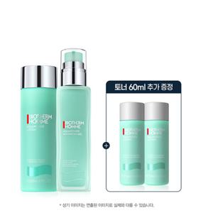 [비오템 옴므] 아쿠아파워 2step 세트 (토너+로션) (+토너 60ml)