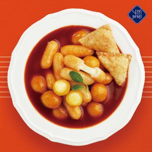 낭만부부 치즈몽땅떡볶이(치즈몽땅떡+세모만두+소스) 540g