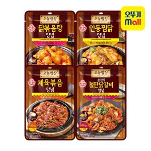 [오뚜기] 오늘밥상 육류양념 4종 6개 (제육/닭갈비/찜닭/닭볶음)