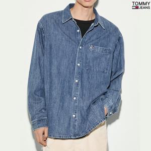 [타미진]남성 TOMMY 플래그 인디고 데님셔츠 T32E7WSH01TML1-B