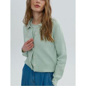 [코텔로] Cotton Blended Collar Cardigan  Apple Mint (WE335AC