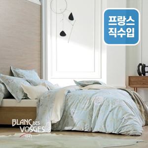 [BDV] 퍼케일 순면 이불베개커버+매트리스커버 Q/K 로즈가든블루