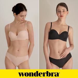 [Wonderbra] 데일리 하프컵 라이트베이지+블랙 WBW4M5658_T