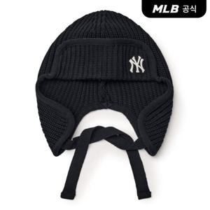 [MLB] 니트 이어플랩 비니 NY (Black)