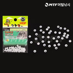 [머털낚시]해동 파워 반달구슬 HA-1281 반원 고무 구슬 채비소품