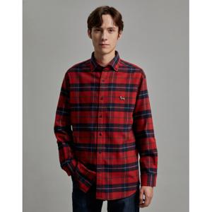 닥스 남성 23FW 닥스훈트 PURE COTTON 기모 체크 셔츠 DMSH3D502R2