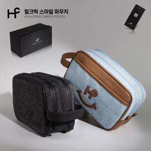 [GS]힐크릭 스마일 투지퍼 2단 골프 파우치 HCPO-O07