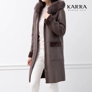 KARRA (77까지)사가폭스후드퍼무스탕코트_KB0WCT514M