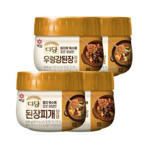 다담 된장찌개 양념 530g x2개+강된장 양념 500g x2개