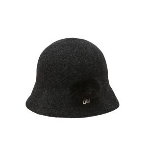 닥스 여성 24FW D-HAT 그레이 울장식 울혼방 버킷햇(벙거지모자) DLHE4D901G2