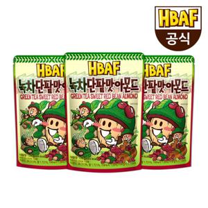 [본사직영] 바프 녹차 단팥맛 아몬드 120g 3봉 세트